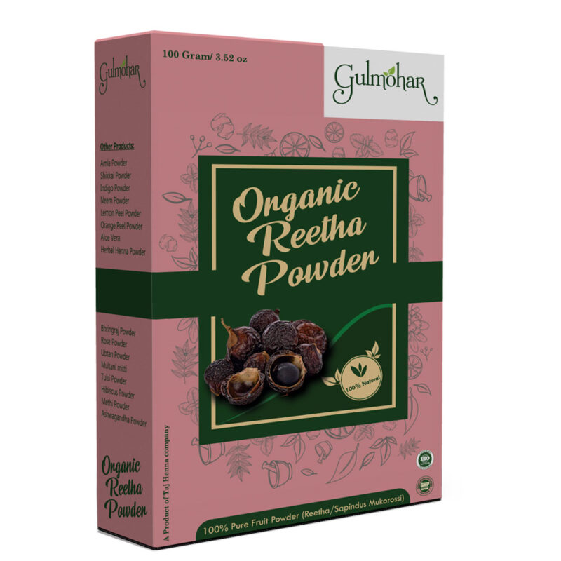 Gulmohar Organic Reetha Powder