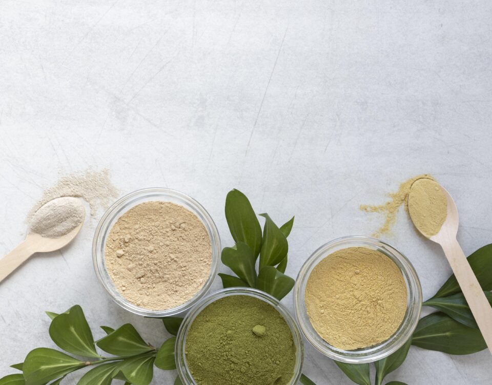 herbal powders for skin and hair
