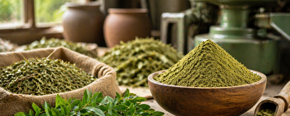 henna powder manufacturing process