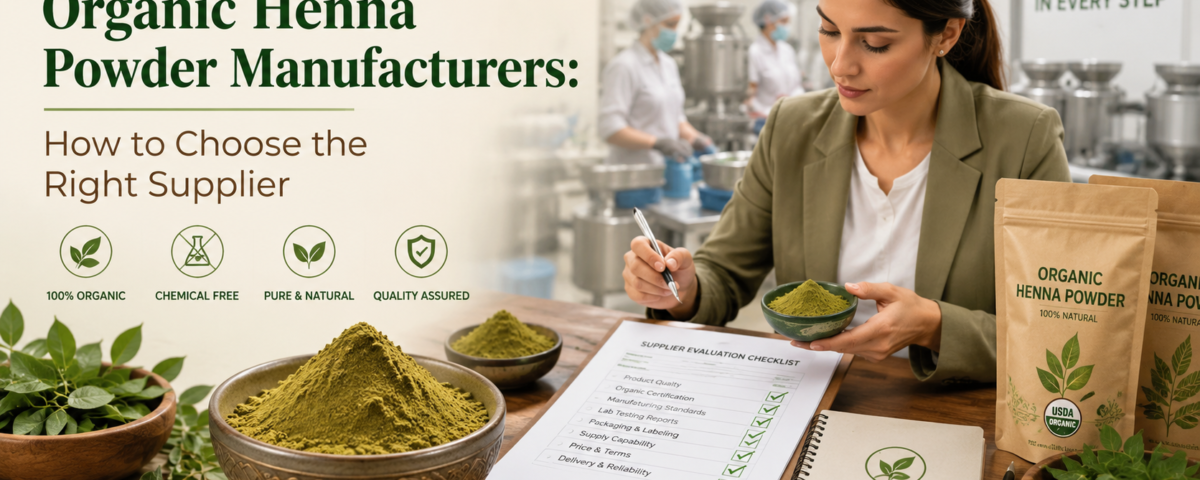 Organic henna powder manufacturers